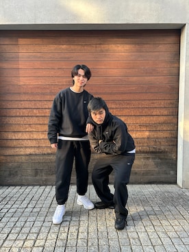 「NIKE（ナイキ）のアイテム（パーカー）」を使った、NIKEKichijojiRunningさん（メンズ・180cm）の春コーディネート