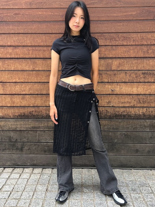 ナイキ スポーツウェア チル ニット ウィメンズ タイト ショートスリーブ クロップド モックネック トップ / Nike Sportswear Chill Knit Women's Tight Short-Sleeve Cropped Mock-Neck Top HV2507-010 Black