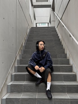 「アイテム（ソックス/靴下）」を使った、NIKEKichijojiRunningさん（メンズ・165cm）の秋コーディネート