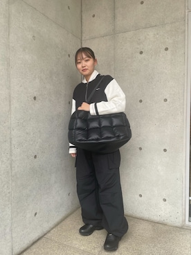 「アイテム（カーゴパンツ）」を使った、NIKEKichijojiRunningさん（レディース・154cm）の秋コーディネート
