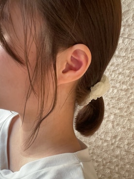 「アイテム（シュシュ）」を使った、ysa0207さん（レディース・153cm）の秋コーディネート