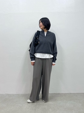 「アイテム（セットアップ）」を使った、matsushita1111さん（レディース・163cm）の秋コーディネート