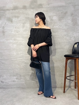 「PAPILLONNER（パピヨネ）のアイテム」を使った、matsushita1111さん（レディース・163cm）の夏コーディネート