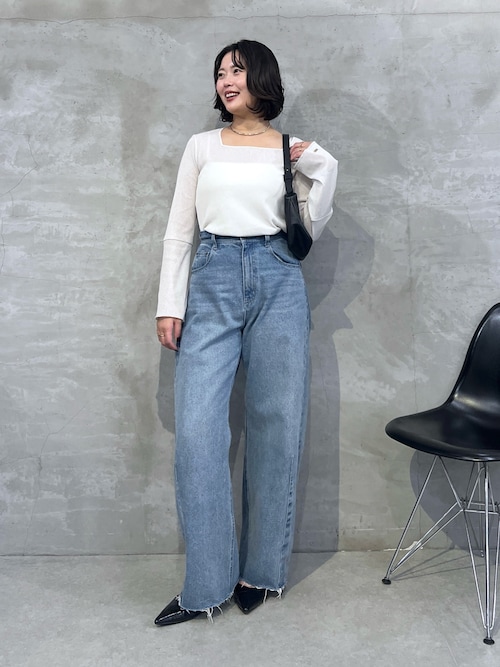 COLLAGE GALLARDAGALANTE Q.anos ブルージュデニム Q.anos/ブルージュデニム/WEB限定/新サイズ展開（デニムパンツ