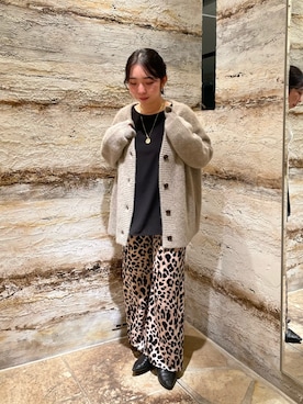 「アイテム（スリッポン）」を使った、hanaさん（レディース・159cm）の秋コーディネート