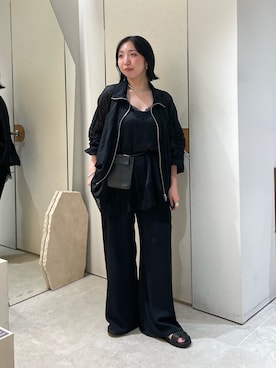 「GALLARDAGALANTE（ガリャルダガランテ）のネックカフ（チョーカー、シルバー系）」を使った、hanaさん（レディース・159cm）の夏コーディネート