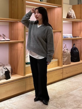 hanaさん（レディース・159cm）の冬コーディネート