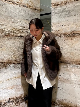 「アイテム（ベスト）」を使った、hanaさん（レディース・159cm・20代）の冬コーディネート