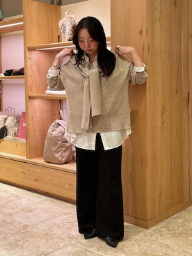 hanaさん（レディース・159cm）の冬コーディネート