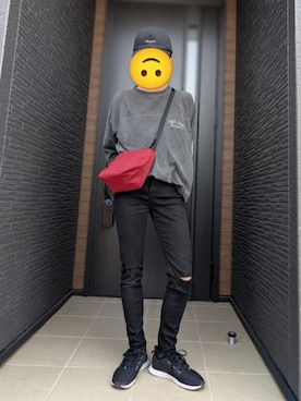 「しまむら（シマムラ）のアイテム（キャップ）」を使った、m.momさん（レディース・154cm）の春コーディネート