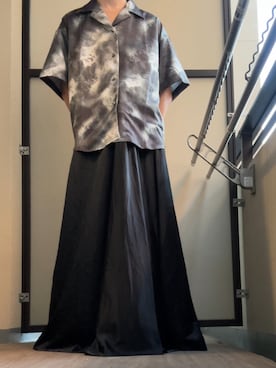 「アイテム（スカート）」を使った、honyarararaさん（メンズ・173cm）の秋コーディネート