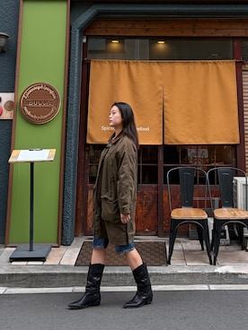 「EDWIN（エドウィン）のアイテム（パンツ）」を使った、miicさん（レディース・161cm）の春コーディネート