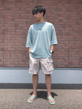 「黒髪」｜るんさん（メンズ・175cm）の夏コーディネート