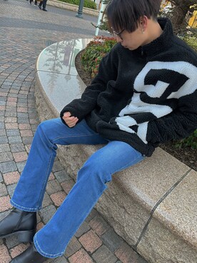 「EDWIN（エドウィン）のアイテム」を使った、るんさん（メンズ・175cm）の秋コーディネート