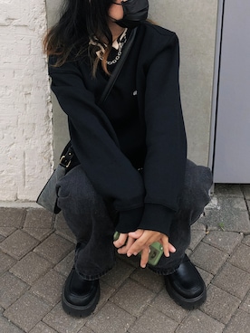 「oversize」｜「アイテム（その他トップス）」を使った、liee🇹🇼さん（レディース・153cm）の春コーディネート