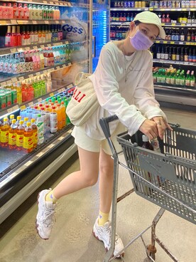 「oversize」｜「アイテム（その他シューズ）」を使った、liee🇹🇼さん（レディース・153cm）の秋コーディネート