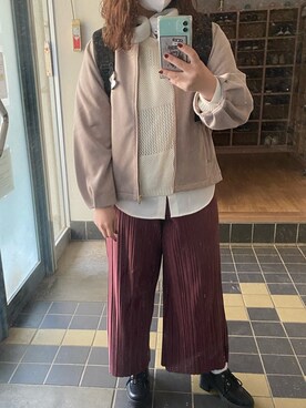 「アイテム（PC・スマホグッズ/家電）」を使った、いい女研究員さん（レディース・153cm・20代）の春コーディネート