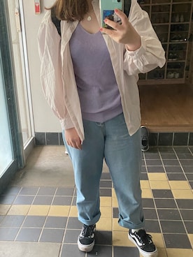 「ごきげんウィーク」｜「アイテム（その他トップス）」を使った、いい女研究員さん（レディース・153cm）の春コーディネート