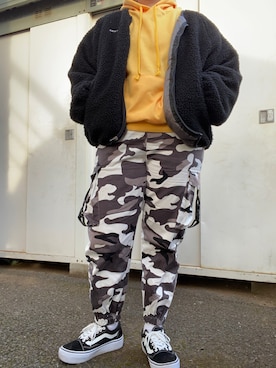 「CONVERSE（コンバース）のアイテム（ブルゾン）」を使った、いい女研究員さん（レディース・153cm）の冬コーディネート