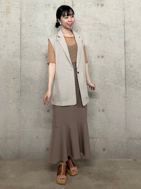 「SENSE OF PLACE by URBAN RESEARCH（センスオブプレイスバイアーバンリサーチ）のアイテム（その他アウター）」を使った、だてちゃんさん（レディース・152cm）の春コーディネート