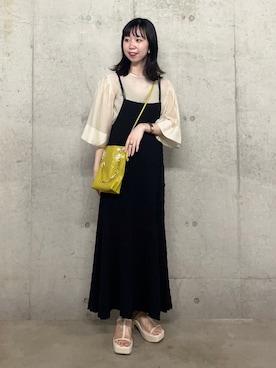 「RODE SKO」｜「アイテム（キャミソール）」を使った、だてちゃんさん（レディース・152cm）の春コーディネート