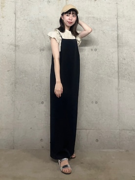 「RODE SKO」｜「アイテム（キャップ）」を使った、だてちゃんさん（レディース・152cm）の夏コーディネート