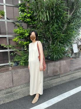 「アイテム（スリッポン）」を使った、nakaoさん（レディース・168cm）の夏コーディネート