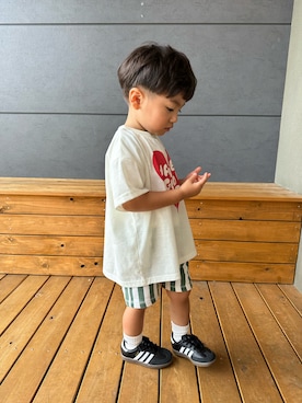 「BREEZE（ブリーズ）のアイテム」を使った、taochinmanさん（キッズ・80cm）の秋コーディネート