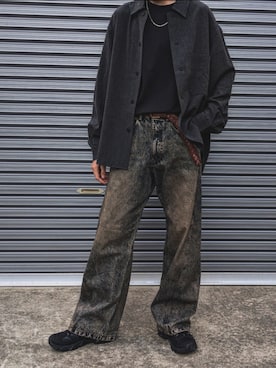 「MERRELL（メレル）のアイテム（スニーカー）」を使った、sotaroさん（メンズ・175cm）の秋コーディネート