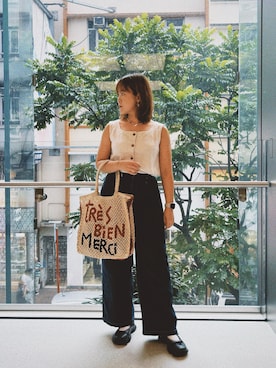 「アイテム（その他トップス）」を使った、chanhtadaa さん（レディース・158cm）の夏コーディネート