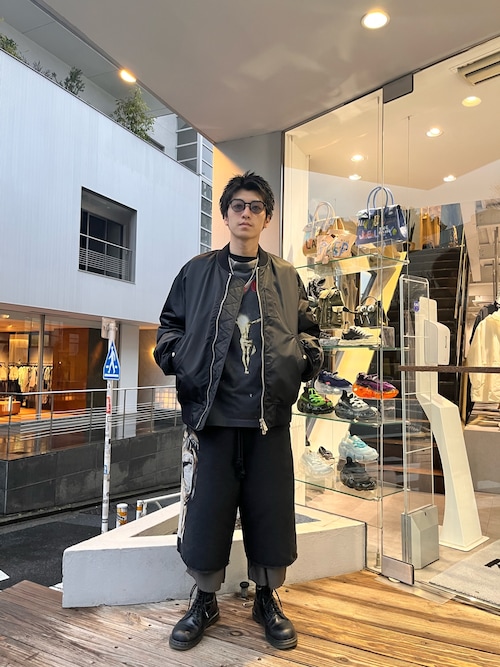 TAKAHIROMIYASHITATheSoloIst.のMA-1を使った人気ファッション