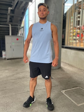 「トレーニング」｜HTさん（メンズ・170cm）の夏コーディネート