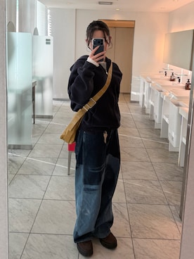 「AZUL by moussy（アズールバイマウジー）のアイテム」を使った、yuuna618さん（レディース・165cm）の秋コーディネート
