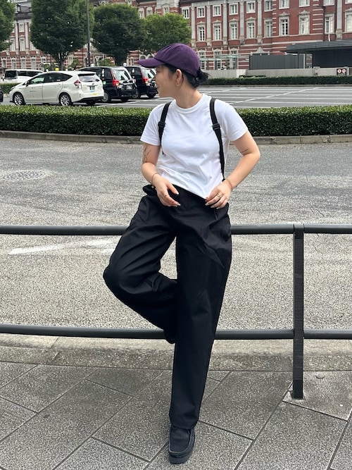 セール】ツータックワイドストレートチノパンツ（チノパンツ