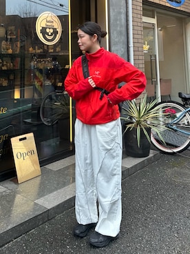 「アイテム（ダウンジャケット/コート）」を使った、yuuna618さん（レディース・165cm）の秋コーディネート