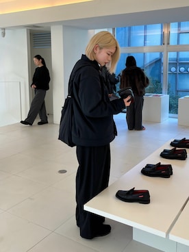 「アイテム（モカシン/デッキシューズ）」を使った、yuuna618さん（レディース・165cm・20代）の秋コーディネート