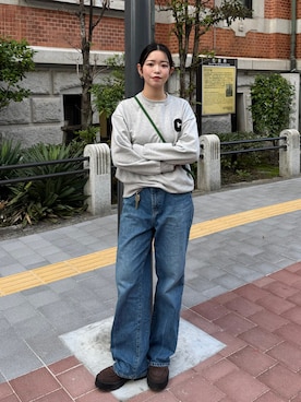 「AZUL by moussy（アズールバイマウジー）のアイテム」を使った、yuuna618さん（レディース・165cm）の秋コーディネート