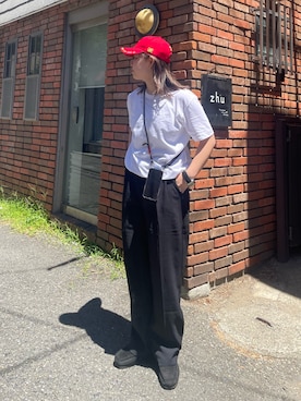 「アイテム（PC・スマホグッズ/家電）」を使った、yuuna618さん（レディース・165cm・20代）の夏コーディネート