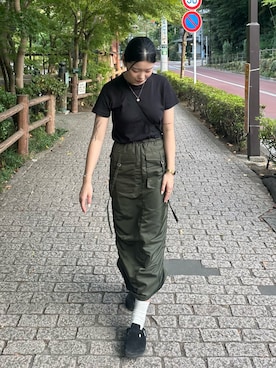 「キレイめコーデ」｜「アイテム（サンダル）」を使った、yuuna618さん（レディース・165cm）の秋コーディネート