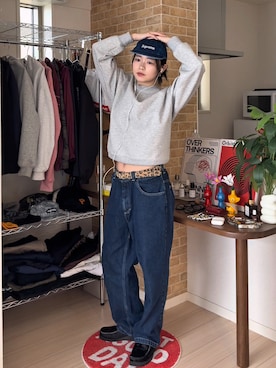 「アイテム（モカシン/デッキシューズ）」を使った、yuuna618さん（レディース・165cm・20代）の秋コーディネート