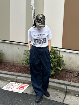 「アイテム（スリッポン）」を使った、yuuna618さん（レディース・165cm・20代）の夏コーディネート