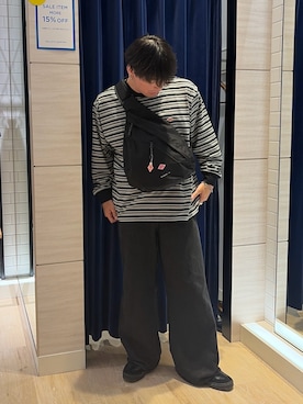 「DANTON（ダントン）のアイテム（バッグ）」を使った、RYOUGAさん（メンズ・177cm）の夏コーディネート