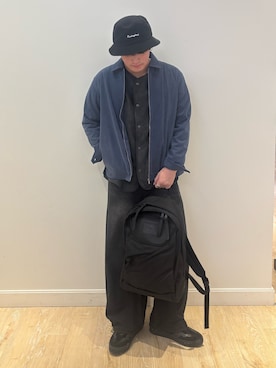 「アイテム（バックパック/リュック）」を使った、RYOUGAさん（メンズ・177cm）の秋コーディネート