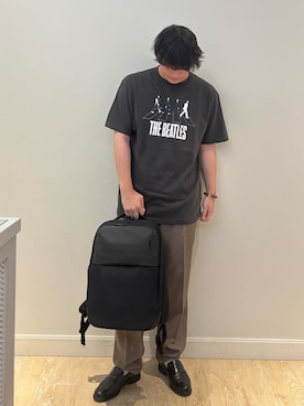 「アイテム（バックパック/リュック）」を使った、RYOUGAさん（メンズ・177cm）の夏コーディネート