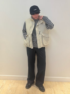 「halo commodity（ハロ　コモディティー）のアイテム」を使った、RYOUGAさん（メンズ・177cm）の冬コーディネート