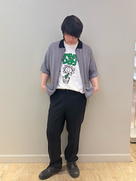 「NOLLEY’S（ノーリーズ）のアイテム」を使った、RYOUGAさん（メンズ・177cm）の夏コーディネート