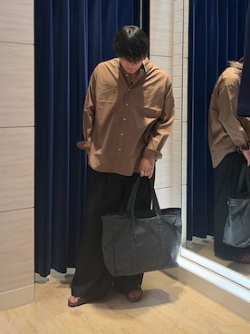 「THOMAS MASON（トーマス メイソン）のアイテム」を使った、RYOUGAさん（メンズ・177cm）の夏コーディネート