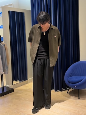 「IZIPIZI（イジピジ）のアイテム」を使った、RYOUGAさん（メンズ・177cm）の春コーディネート