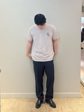 「アイテム（ローファー）」を使った、RYOUGAさん（メンズ・177cm）の夏コーディネート