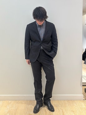 「アイテム（テーラードジャケット）」を使った、RYOUGAさん（メンズ・177cm）の秋コーディネート